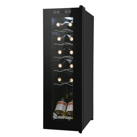 12 Bottle Compressor Wine Cooler Refrigerator, White Red Wine Champagne...