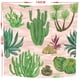 thumbnail image 4 of 1 mantel de lino con estampado de plantas tropicales verdes, estilo pastoral. Cuadrado-5, 4 of 9