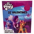 thumbnail image 2 of My Little Pony 32 Valentines Cards & Heart Seal Stickers with Candy Mini Charms Lollipops Classroom Exchange Bundle For 32 Kids, 2 of 7