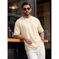 thumbnail image 3 of RICHCOIN Men's Oversized T-Shirts Loose Fit Vintage Washed Tee Unisex Short Sleeve Casual Tops, 3 of 8