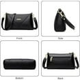 thumbnail image 3 of Small Leather Crossbody Bag for Women, Lightweight Vegan Shoulder Bag Wallet Purses and Handbags Satchel, 3 of 7