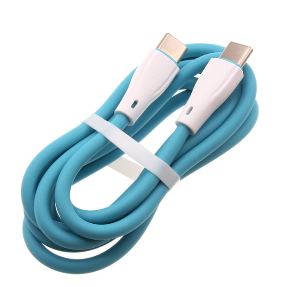 4ft USB-C Cable PD Fast Charger Cord for Samsung Galaxy A06/A16 5G/A26 5G/A36 5G/A56 5G - Power Wire (Type-C to Type-C) Sync Blue Chord
