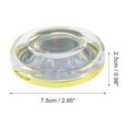 thumbnail image 2 of Unique Bargains 1 Set Durable Round Eyelash Storage Case Gold Tone Multicolored Acrylic, 2 of 5