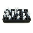 thumbnail image 5 of Polar Whale 2 Cryogenic Vial Racks Black Foam Storage Rack Holder Organizer Stand Transport Holds 50 Vials Fits up to 13mm Diameter Vials, 5 of 7