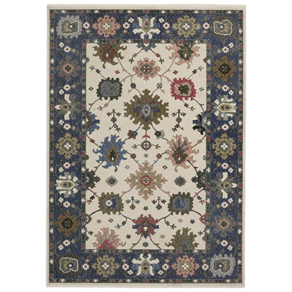 Oriental Weavers Hastings Area Rug HA01E Ivory 7'10" X 10'10" Rectangle