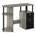 thumbnail image 1 of Pemberly Row Engineered Wood Computer/Study Desk in Oak Gray/Black, 1 of 6