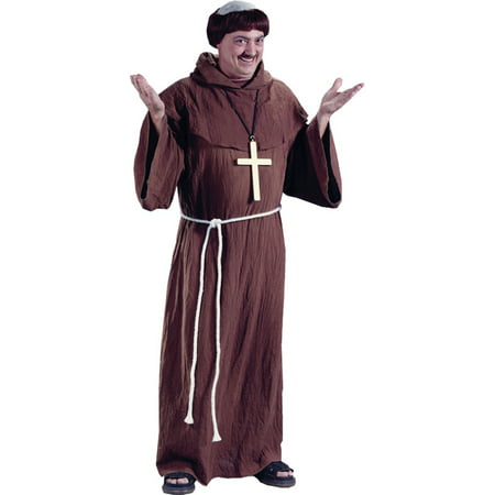 Morris Costumes Mens Medieval Monk Adult Halloween Costume - One Size 33-45, Style, FW5431