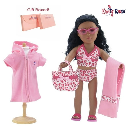 Emily Rose 18 inch Doll 7 Piece 18-inch Doll Bathing Suit Summer Swimming Beach Pool Set | GIFT BOXED! price history on PriceWatchPro