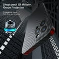 thumbnail image 3 of Hionly Carbon Fiber for iPhone 14 Pro Case, Fits for magSafe Sturdy Protective Case, Carbon Fiber Aramid Fiber with Military-Grade Drop Cover, Supports Wireless Charging, Black, 3 of 7