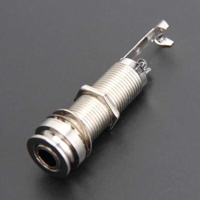 GUITARRA NICKEL ENDPIN JACK 3 PUNTAS CILINDRO ROSCADO PATA LARGA