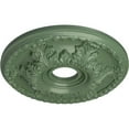 thumbnail image 3 of Ekena Millwork 18"OD x 3 1/2"ID x 2 1/2"P Granada Ceiling Medallion (Fits Canopies up to 6 5/8"), Hand-Painted Athenian Green, 3 of 5