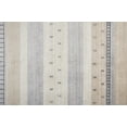 thumbnail image 4 of 4' X 6' Ivory Tan And Gray Wool Striped Hand Knotted Stain Resistant Area Rug, 4 of 5