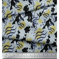 thumbnail image 3 of Soimoi Black Poly Georgette Fabric Leopard & Wild Animal Skin Print Sewing Fabric BTY 42 Inch Wide, 3 of 3