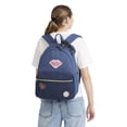 thumbnail image 2 of Levi Strauss Signature 17" Women's Adult Denim Patches Dome Backpack, Good Guy Blue, 2 of 7