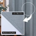 thumbnail image 3 of Quality Home Linen Blend Blackout Curtains - Antique Bronze Grommets - 52" W x 84" L - Spruce (Single Panel), 3 of 4