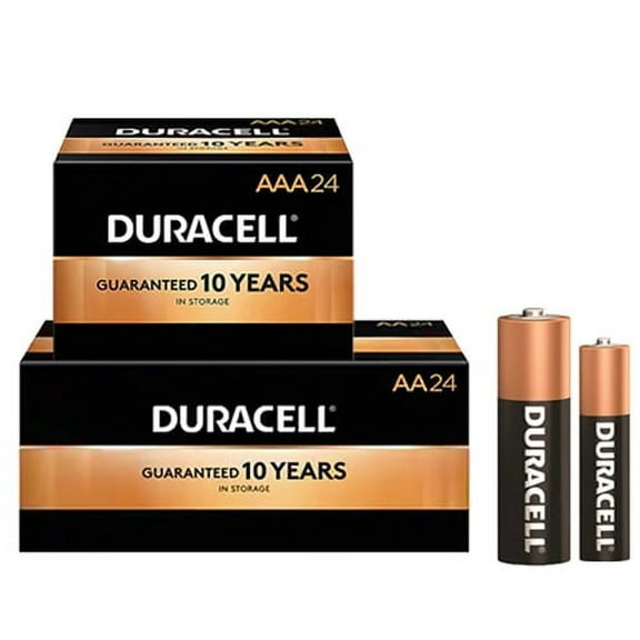 24 AA   24 AAA Duracell Coppertop Alkaline Battery Combo
