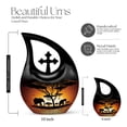 thumbnail image 2 of Shadowed Elephant Family Urn - Burial Urns Urn for Ashes for Women - Cremation Urns for Adult Ashes Men - Urn for Human Ashes Adult Men - Memorial Keepsakes for Ashes (Size 3Inch,2Pcs), 2 of 2