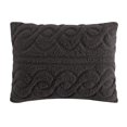 thumbnail image 3 of Dearfoams Turner 3-Piece Reversible Charcoal Grey Polyester Fill Comforter Set, Full/Queen, 3 of 4