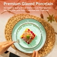 thumbnail image 2 of Dinner Plates, 10 Inch Round Porcelain Plates, Dish Set for Lunch, Party, Wedding, Restaurant, Microwave, Oven, Dishwasher Safe Plates Set of 6, Hot Assorted Colors, 2 of 7