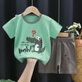 thumbnail image 4 of UAYOTSE Toddler Baby Boys Summer Outfits Short Sleeve Tops and Pants Clothes Set,Sizes 3-9 Months, 4 of 4