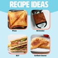 thumbnail image 6 of Mini Sandwich Maker  Makes Sandwiches Paninis Grilled Cheese Desserts Quick Results Easy Cleanup 600w Aqua, 6 of 7