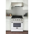 thumbnail image 3 of Kucht Professional 30" Modern Stainless Steel Propane Gas Range in White/Silver, 3 of 11