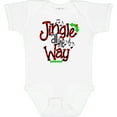 thumbnail image 3 of Inktastic Christmas Jingle All the Way with Music Notes and Holly Boys or Girls Baby Bodysuit, 3 of 5