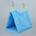 thumbnail image 3 of Maytalsory Winter Triangular Pet Bed Small Animal Home with Two Hooks Reusable Birdcage Hanging Tent Resting Sleeping Nest Blue S, 3 of 6