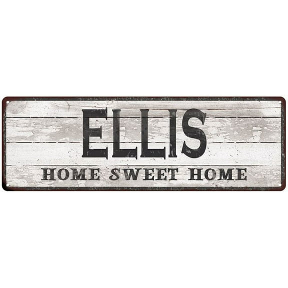 ELLIS Home Sweet Home Country Look 6x18 Metal Sign 106180045178