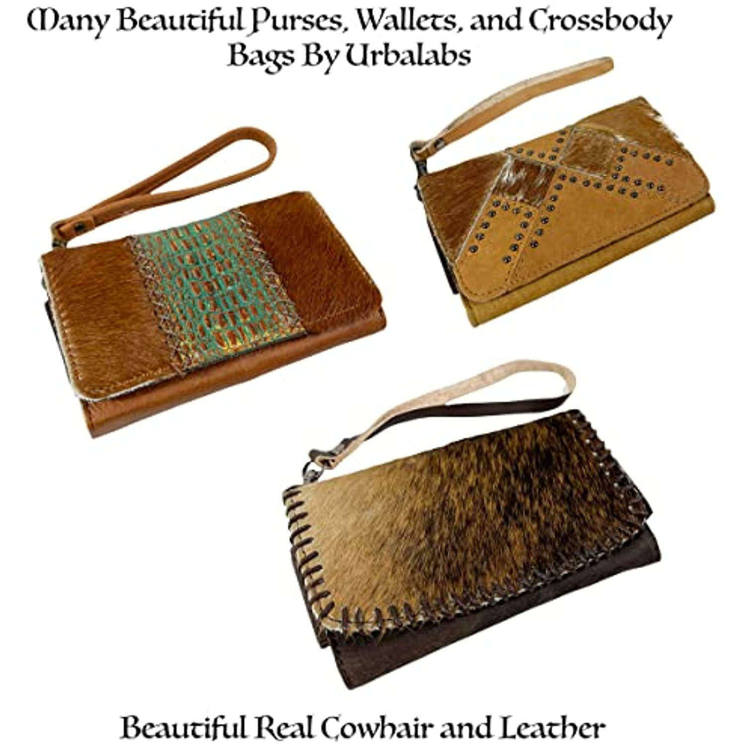 Cowhide purses hotsell and wallets