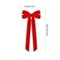 thumbnail image 3 of Talqzovs Velvet Ribbon Bows Christmas Tree Decorations , 10.24x5.12in Christmas Bows for Wreaths for Tree Front Door Wreath Garland Holiday Decor, 3 of 6