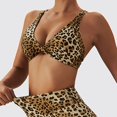 thumbnail image 3 of Sujetador deportivo, sujetador de leopardo Twist Cross Sujetador de leopardo Sujetador deportivo de leopardo Materiales ecológicos, 3 of 9