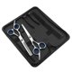 thumbnail image 2 of 1 juego/6 piezas tijeras de peluquería corte de dientes peine de corte recto pinza para el cabello herramientas de peinado accesorios de peluquería con bolsa de almacenamiento para peluquero, 2 of 5