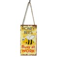 thumbnail image 2 of Spring Bee Busy At Work Letter Wooden Plaque Wall Decor Hanging Pendant Sign Board for Garden Plank Decoration, 2 of 8
