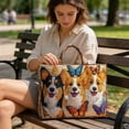 thumbnail image 4 of Quilted Tote Bag For Women Large Capacity Multi-Functional Everyday Tote With Embroidery Designs Laptop Bag Crossbody Shoulder Bag For Work Travel Weekend, 4 of 6