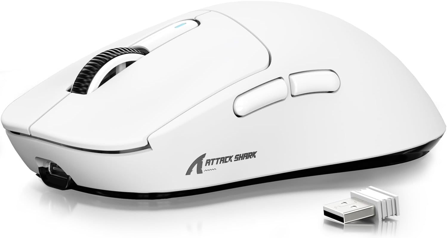 ROCCAT Kone XP Air White Wireless Gaming Mouse with Charging Dock