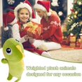 thumbnail image 4 of Lindo dinosaurio de peluche súper suave, muñeco de dibujos animados, almohada de peluche multiusos, regalo creativo de Navidad para niños y niñas (100 cm, verde oscuro), 4 of 6