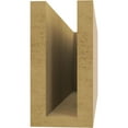 thumbnail image 4 of Ekena Millwork 4"W x 8"H x 20"L Block Woodgrain TimberThane Rafter Tail, Primed Tan, 4 of 6