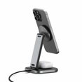 thumbnail image 4 of Satechi 2-In-1 Foldable Qi2 Wireless Charging Stand Space Grey Wireless Charging, 4 of 5