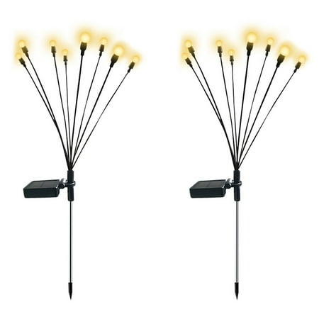 

Solar Powered Firefly Lights Flickering Bulbs Outdoor Garden Patio String Lamp