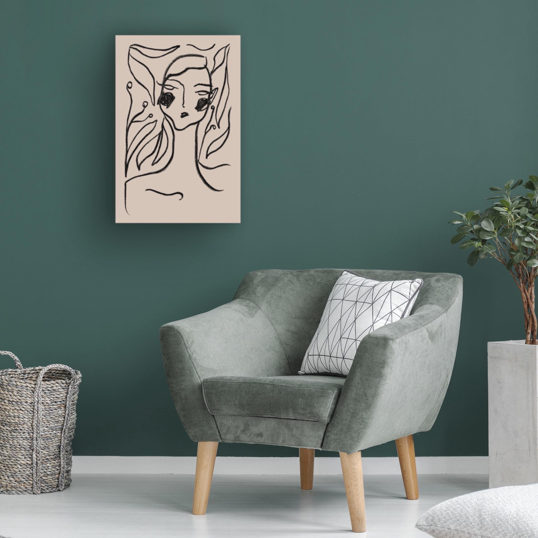 Trademark Fine Art Pictufy Studio Gaia Black Canvas Wall Art