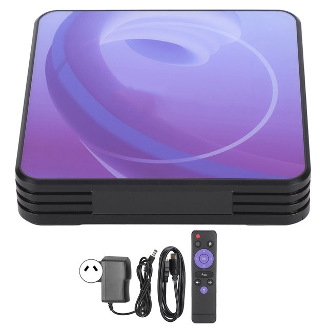 H10 Impresión en color Internet TV Box Calidad de imagen estable 6K para Allwinner H6 100‑240V2+16 Impresión en color Enchufe AU
