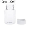 thumbnail image 1 of POINTERTECK 10 Pcs 30ml Bouteilles de Pilules en Plastique Transparent Boîte de Rangement pour Bonbons au Sel, 1 of 9