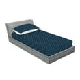 thumbnail image 2 of Ambesonne Abstract Fitted Sheet & Pillow Sham Set, British Tartan Style, Twinxl, Blue Black White, 2 of 2