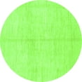 thumbnail image 1 of Ahgly Company Indoor Round Solid Green Modern Area Rugs, 6' Round, 1 of 4