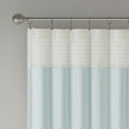 thumbnail image 5 of Madison Park Stripes Pintuck Lined Curtain Panel, 50" x 84",  Aqua Blue, 5 of 8