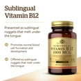 thumbnail image 3 of Suplemento SOLGAR de vitamina B12 sublingual 1000 mcg 250 comprimidos, 3 of 6