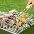 thumbnail image 7 of YATLTE Portable Grill Basket, BBQ Grilling Basket for Outdoor Grill, Stainless Steel Vegetable Grilling Basket with Detachable and Foldable Handle, basting Brush, and Carry Bag, 7 of 7