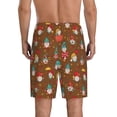 thumbnail image 4 of Lsque cute gnome Pumpkin Mens Sleep Pajama Shorts,Short Pajama Pants, Cotton Ultra-Soft Knit-Large, 4 of 9