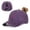 Purple, variant on Women's Baseball Cap Ribbon Embroidered Washed Ponytail Friendly Baseball Cap Trucker Hats Women Brown